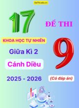 Tuyển tập 17 Đề thi giữa kì 2 năm học 2025-2026 môn Khoa Học Tự Nhiên 9 Cánh Diều (Kèm đáp án)